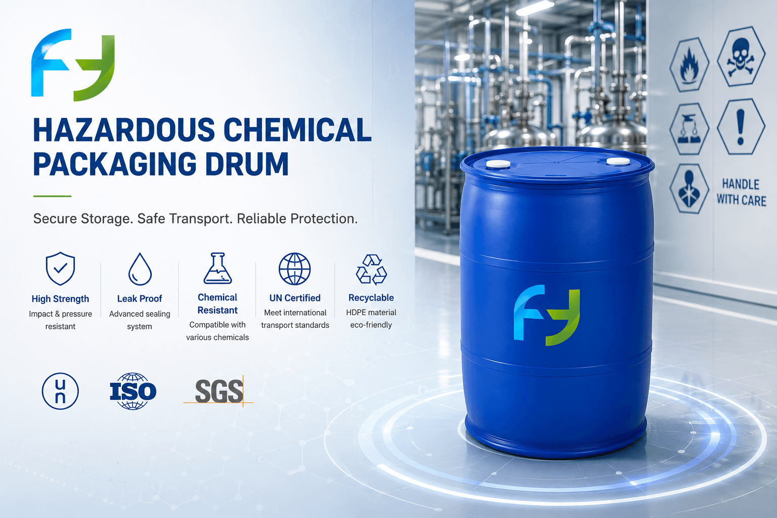 Hazardous Chemical Packaging Drum: Secure Storage for High-Risk Industrial Liquids