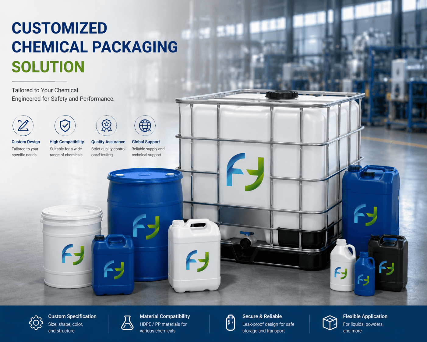 Customized Chemical Packaging Solution: Tailored Drums for Industrial Liquids